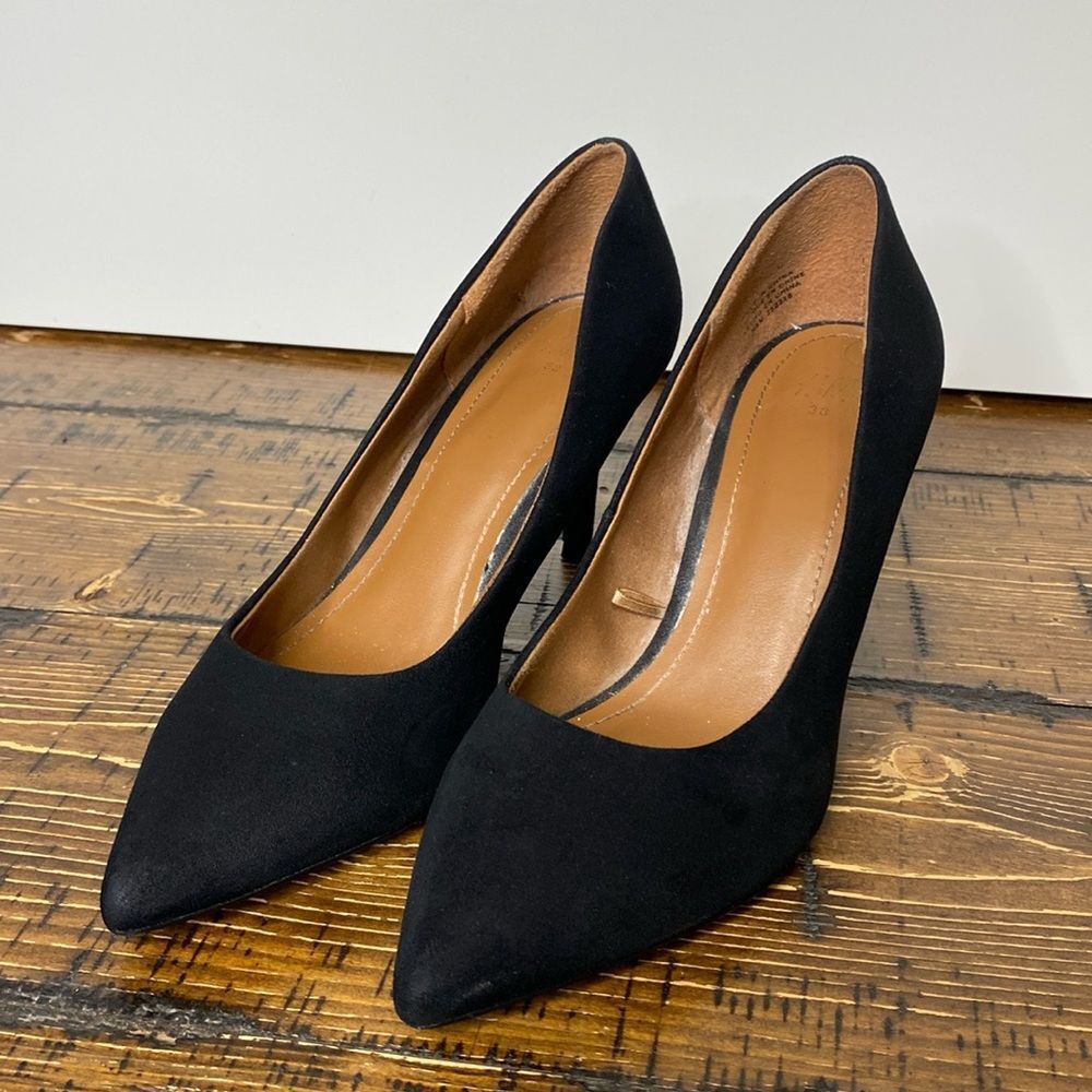 H&M Black 3 Inch Heels Size 38 A880